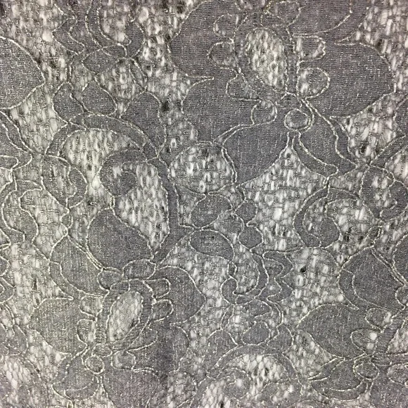 New banana republic bonded metallic lace sweater top blouse small party holiday - Picture 8 of 16